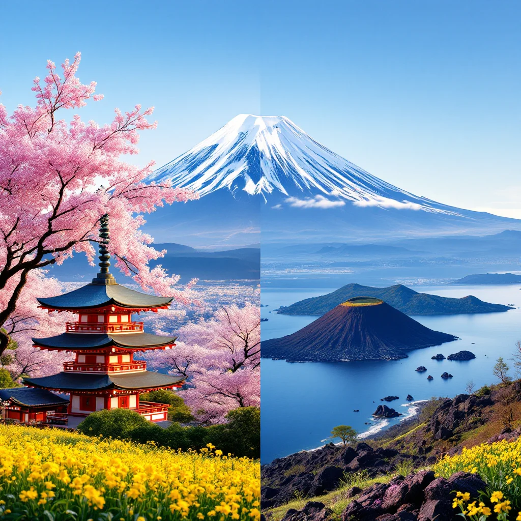 Mount Fuji vs. Jeju Island